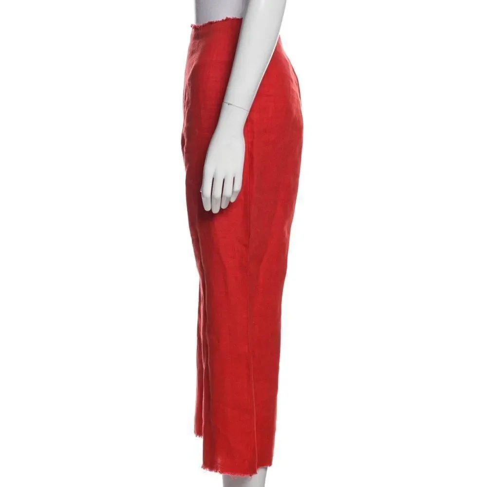 Reformation Women's‎ Red Wide Leg Pants size 2